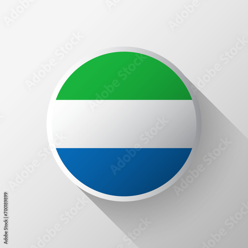 Free Download Creative Sierra Leone Flag Circle Badge - GFXLoad