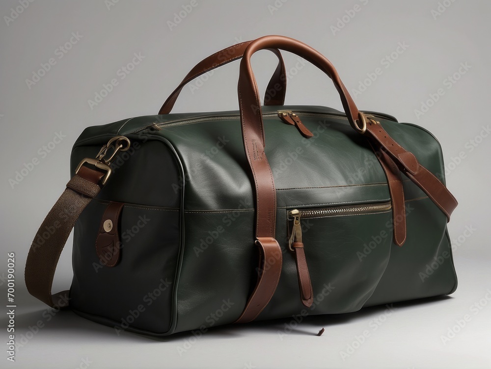 product photograph featuring a blank duffle bag product photograph featuring a blank duffle bag