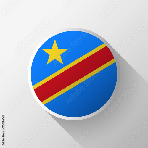 Free Download Creative Democratic Republic of the Congo Flag Circle Badge - GFXLoad