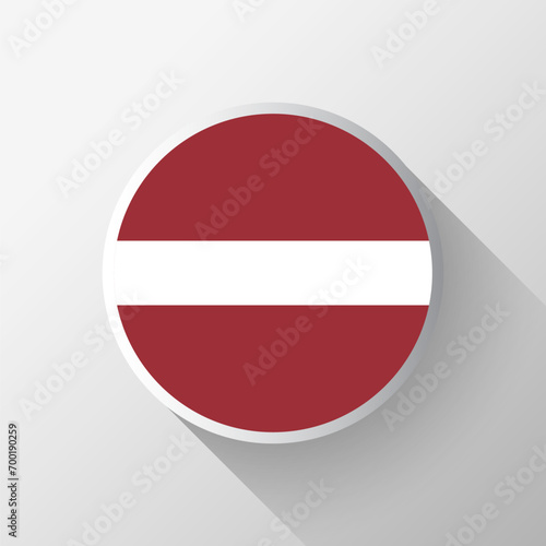 Free Download Creative Latvia Flag Circle Badge - GFXLoad