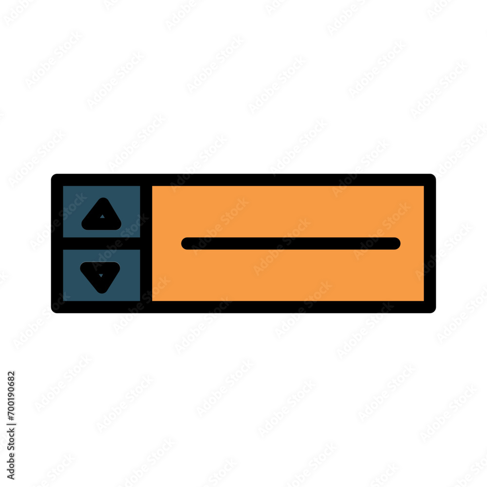 Field Input Number Filled Outline Icon Field Input Number Filled Outline Icon