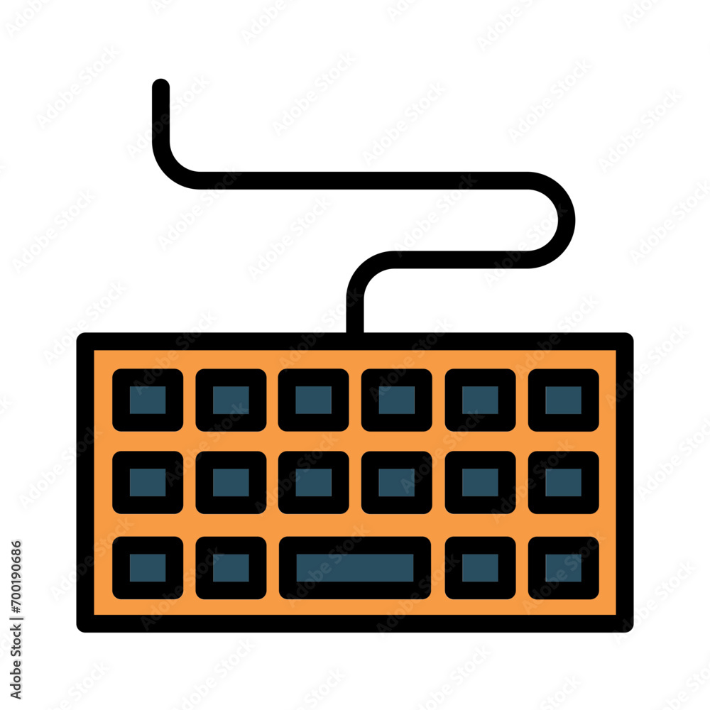 Keyboard Computer Screen Filled Outline Icon Keyboard Computer Screen Filled Outline Icon