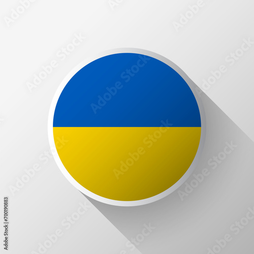 Free Download Creative Ukraine Flag Circle Badge - GFXLoad