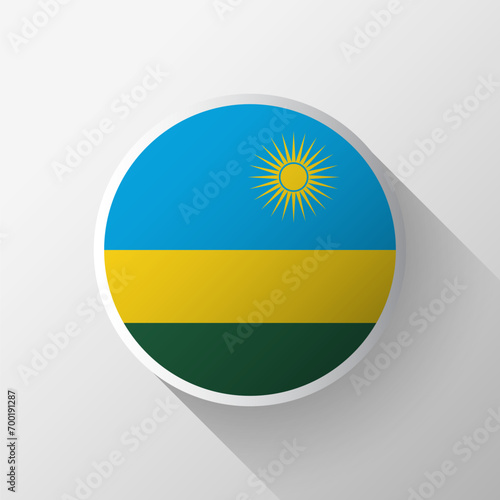 Free Download Creative Rwanda Flag Circle Badge - GFXLoad