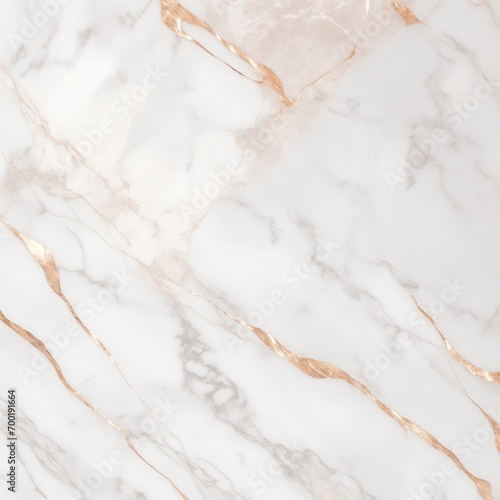 White and Rose Gold Marble Stone Background © Reazy Studio