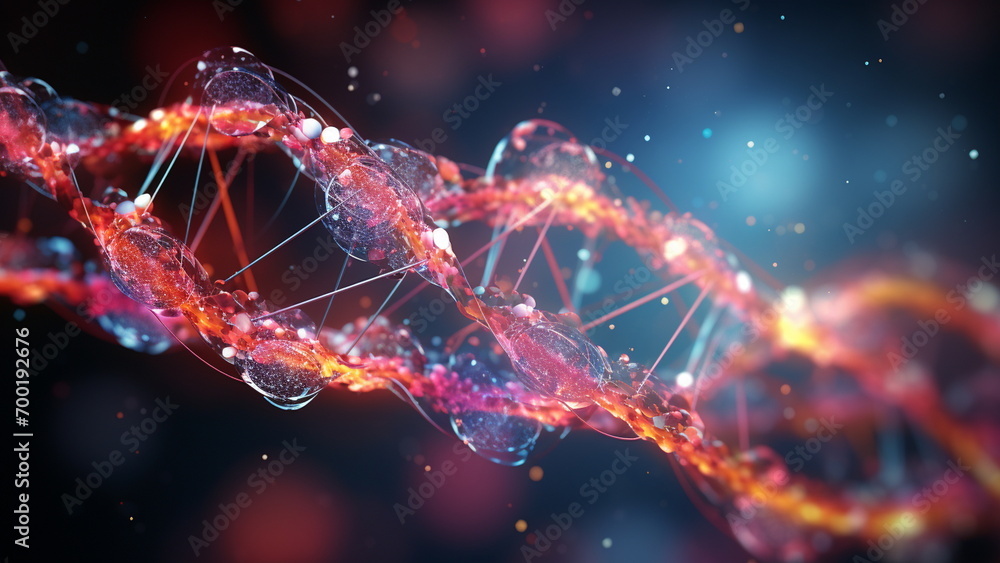 DNA Particle Complex, medical 3D illustration DNA Particle Complex, medical 3D illustration