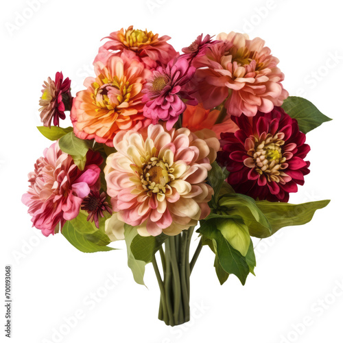Nature, Zinnia bouquet flowers   meaning Thoughts of absent friend