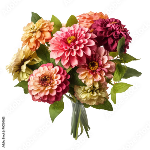 Wallpaper Mural  Zinnia bouquet flowers   meaning Thoughts of absent friend (png) Torontodigital.ca