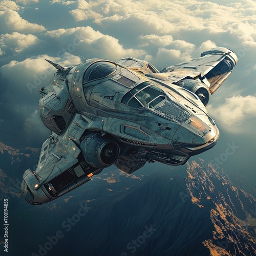 Futuristic Spaceship © Ariestia
