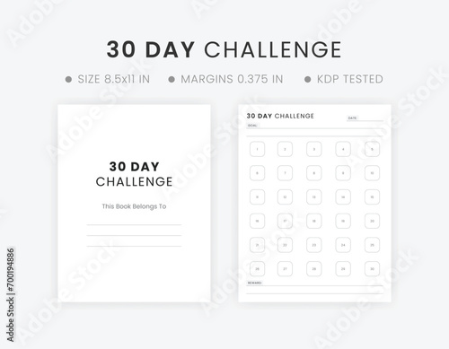 30 Day Challenge Book Habit Forming The Magical Life Worksheet Template 