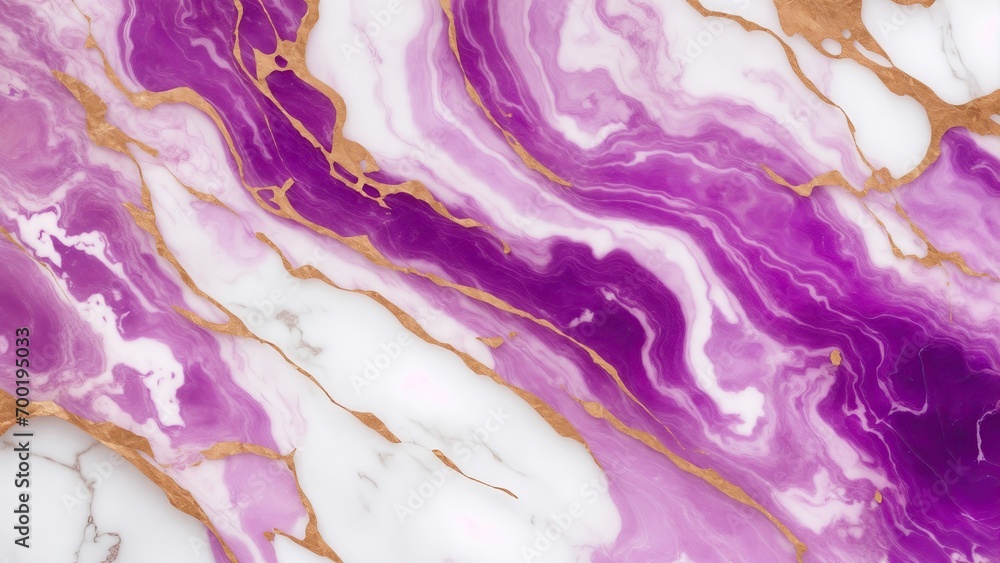 Purple and Rose Gold Marble Stone Background