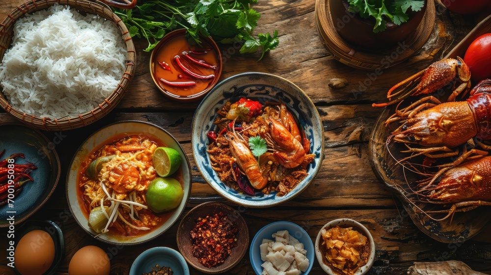 thailand traditional food on the table thailand traditional food on the table