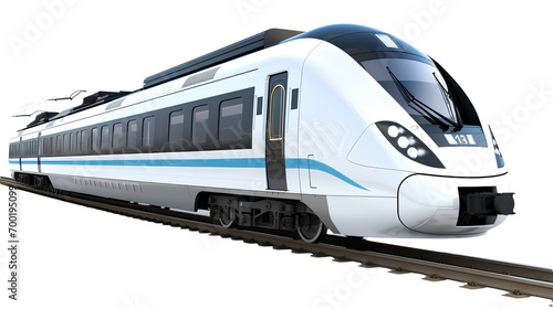 Modern train on transparent background PNG