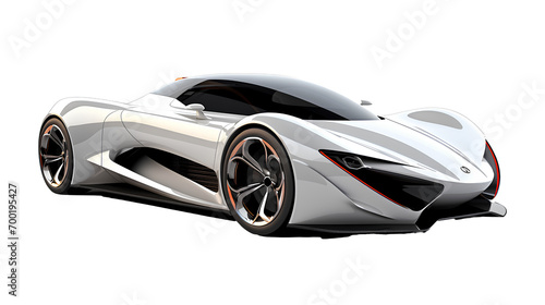 Future supercar on transparent background PNG