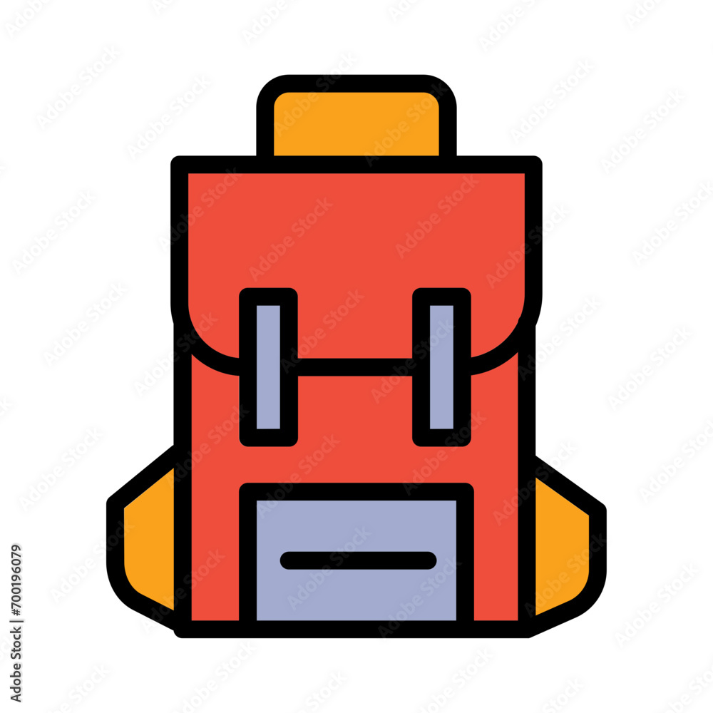 Bag Camping School Filled Outline Icon Bag Camping School Filled Outline Icon