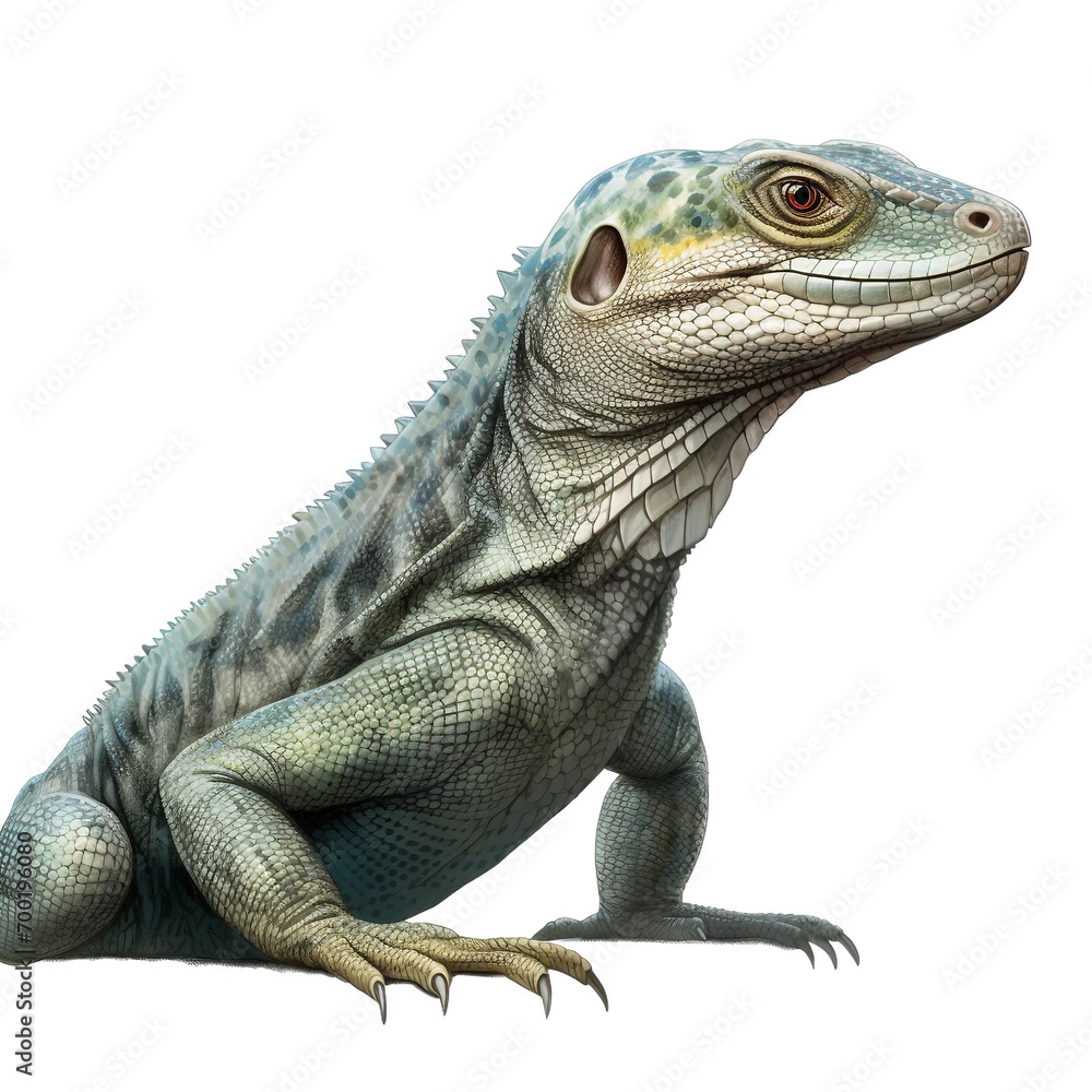 Obraz premium iguana isolated on white background