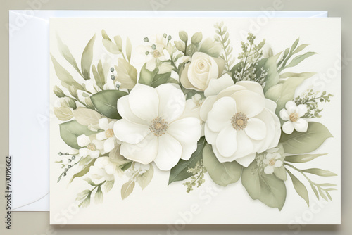 Women's Day, Valentine's Day. Greeting card flowers on a white background.