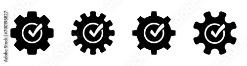 Operational excellence flat vector icons