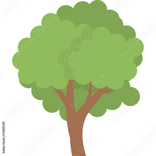Flat Tree Illustration