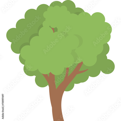 Flat Tree Illustration