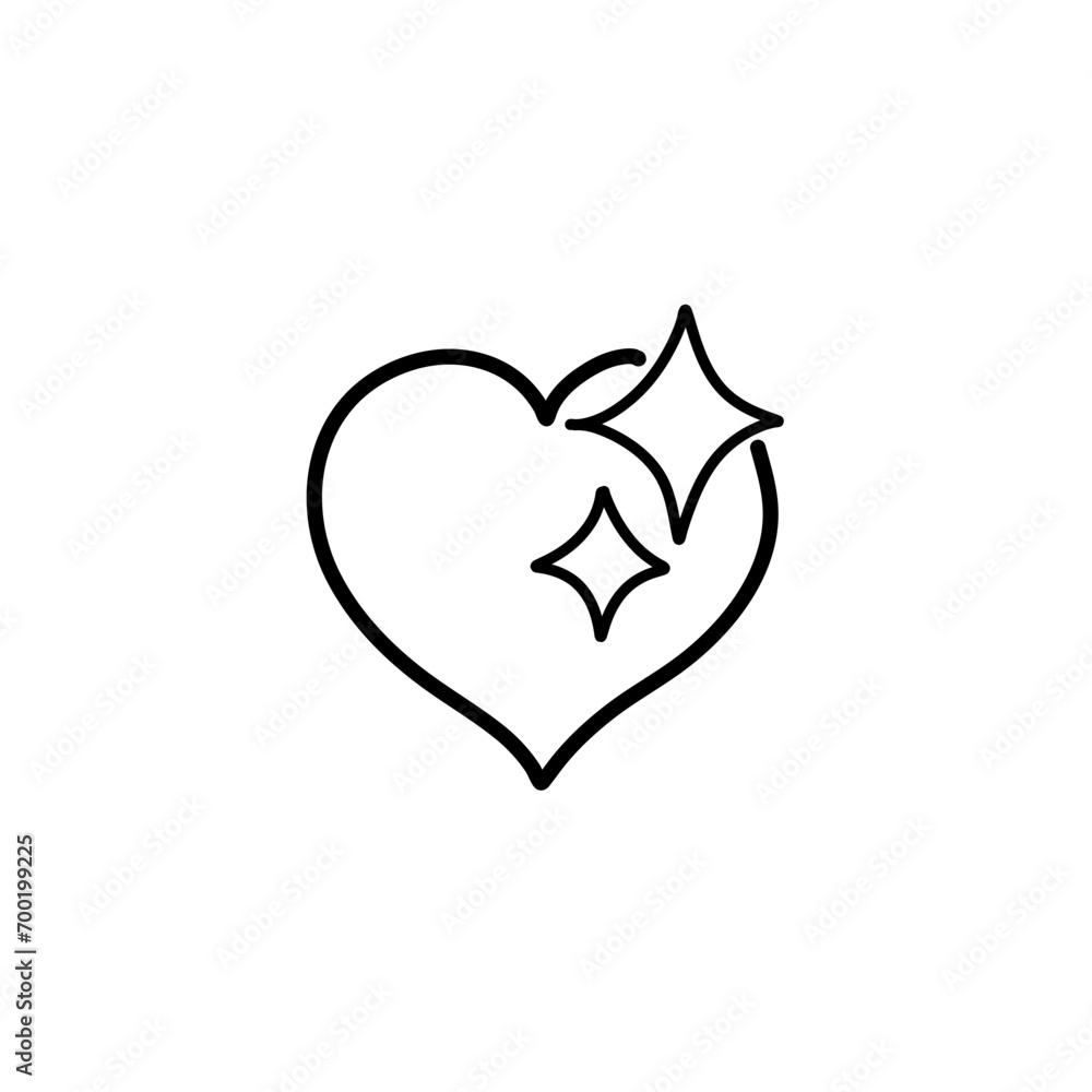 Hand drawn isolated hearts Hand drawn isolated hearts