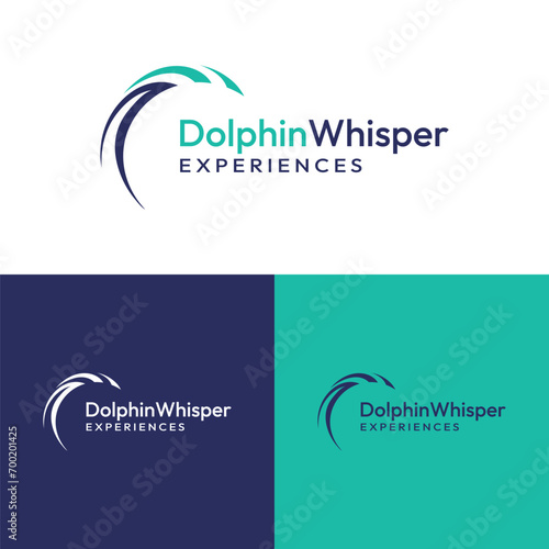 Dolphin Whisper Experiences business logo design