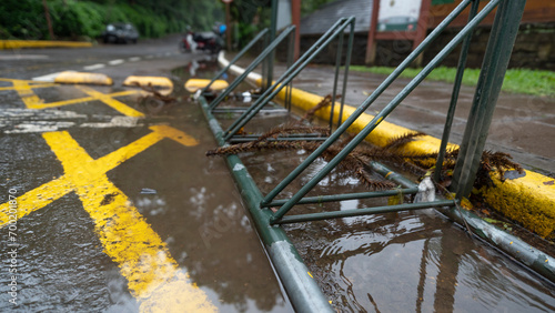 bicicletário, estacionamento em Lago Negro na cidade de Gramado, Rio Grande do Sul, Brasil photo