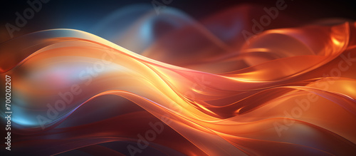 Abstract background with waves of light