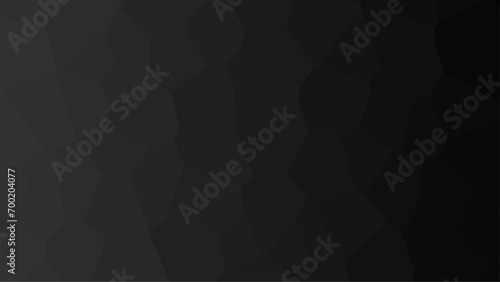 Modern black low poly backdrop. Black abstract background of triangles low poly. Black abstract geometric rumpled triangular background low poly style. Vector illustration	 photo