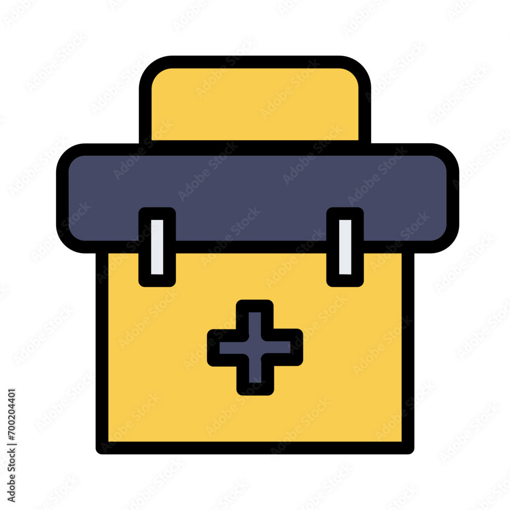 First Aid Kit Filled Outline Icon