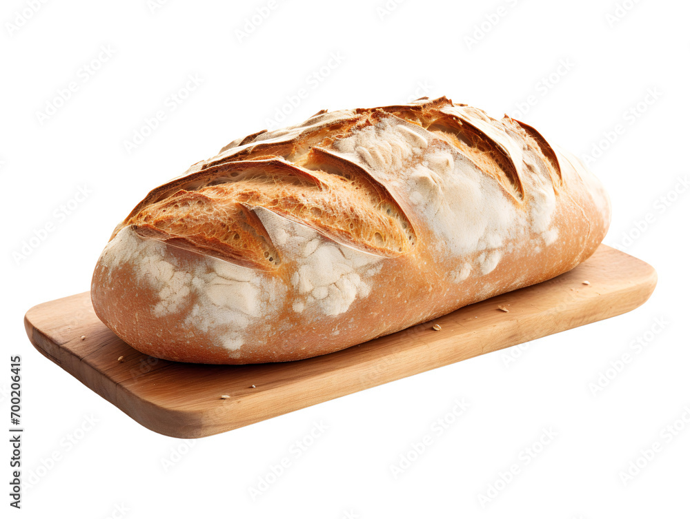 Fresh baked, isolated on a transparent or white background