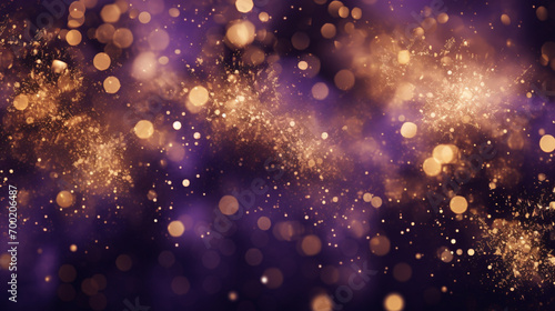 background with particles golden stars  © Hina