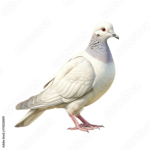 white pigeon isolated