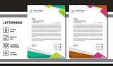 Simple Modern Letterhead vector template design. Creative & Clean business style print ready letterhead