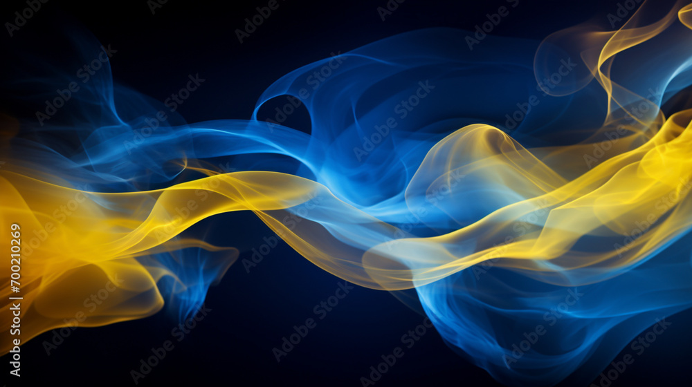 Blue and yellow smoke wallpaper Blue and yellow smoke wallpaper