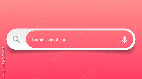 Search Bar with suggestions for UI UX design and web site. Search Address and navigation bar icon. Collection of search form templates for websites. Search engine web browser window template. photo