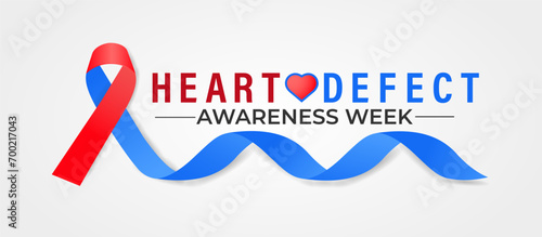 Congenital Heart Defect Awareness Week observed each year during February 7–14 .Calligraphy Poster Design. love icon .Vector illustration.