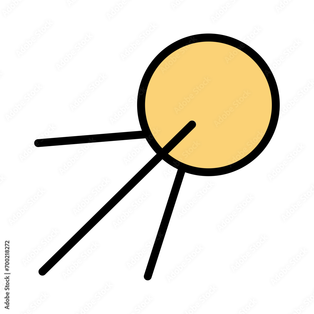 School Space Study Filled Outline Icon