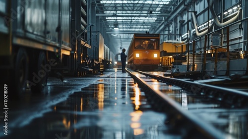 The person working in the subway station