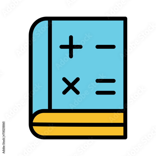 Book Math Study Filled Outline Icon