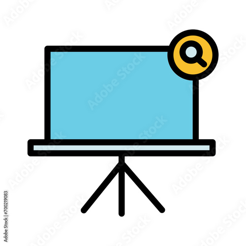 Search Board School Filled Outline Icon
