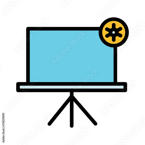 Setting Board School Filled Outline Icon