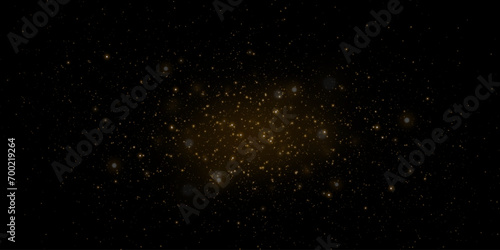 
Space background with realistic stardust and shining flares. photo