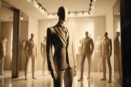 Mannequins in a fashion store