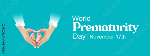 World Prematurity Day vector illustration