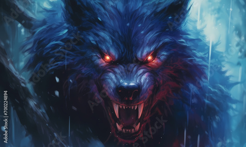 wolf in the night