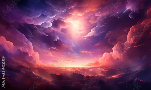 sunset in the clouds