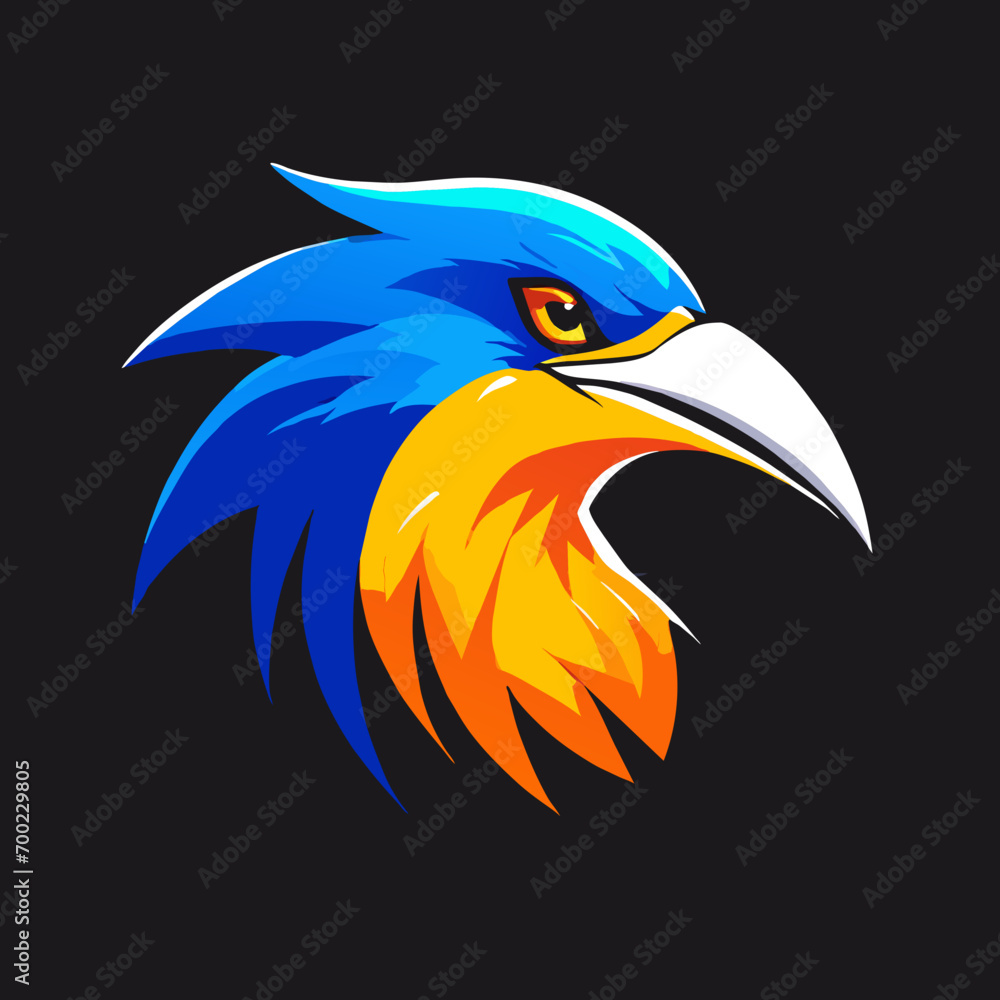 Fototapeta premium Bird Head Logo unique Creative Design