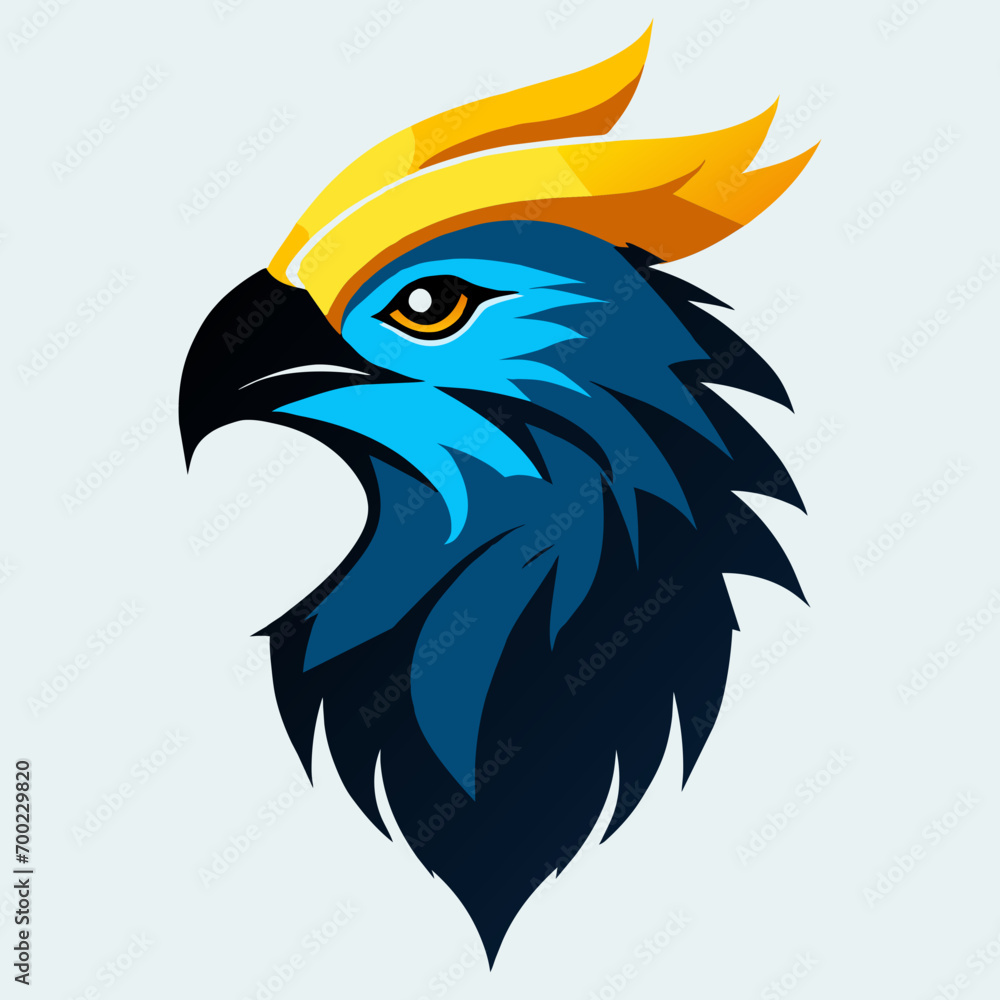 Fototapeta premium Bird Head Logo unique Creative Design