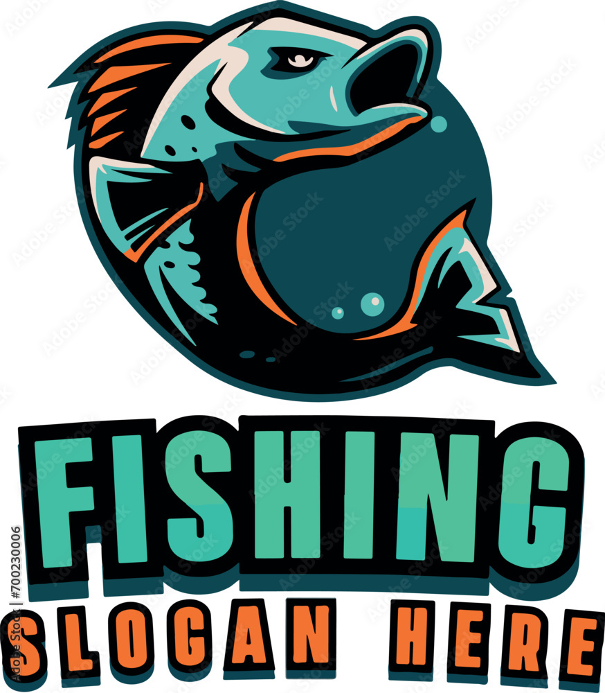 Vector Editable Fishing Logos